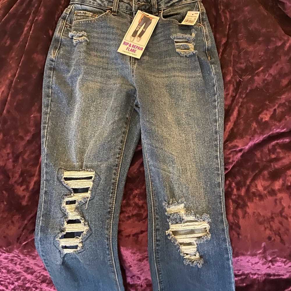 Size one vanilla star jeans. Flare legs. Brand new with tags.
